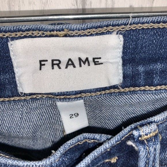 Womens Size 29 Frame Le Skinny De Jeanne Willow Spring Jeans EUC - Picture 2 of 6